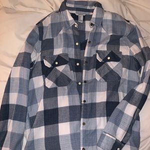 Blue and White Flannel